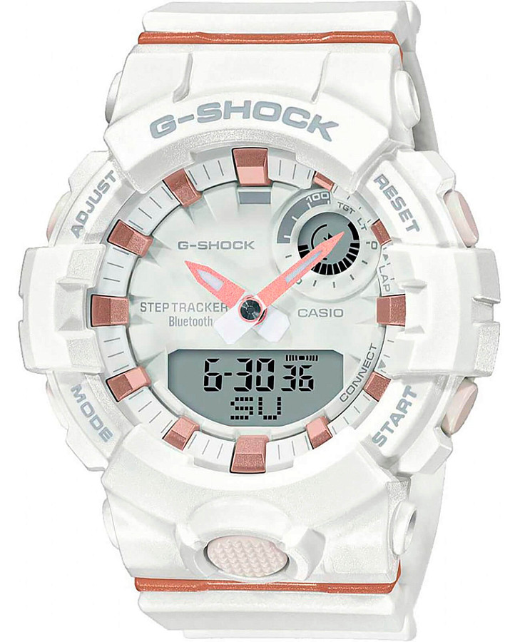 Часы Casio G-Shock GMA-B800-7A — мужские, белый