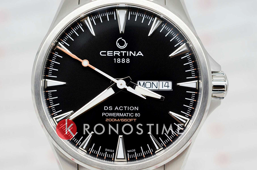 Часы Certina DS Action Day-Date Powermatic 80 C032.430.11.051.00 — сталь металл, Швейцария