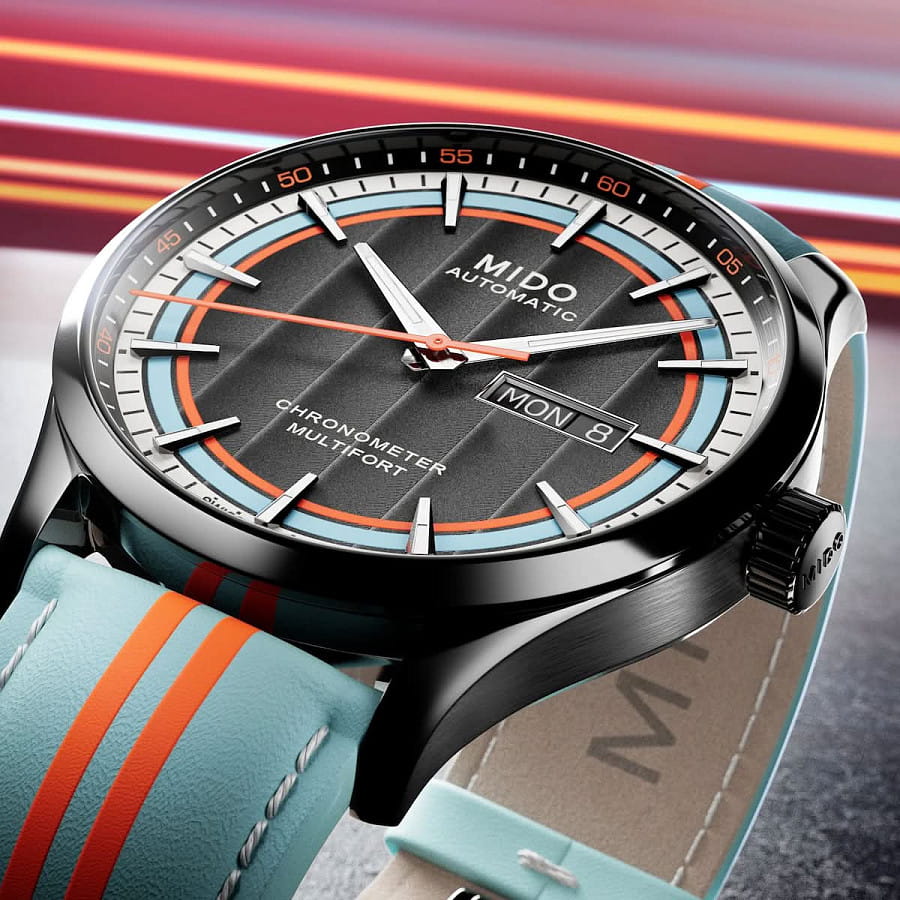 Часы Mido Multifort Chronometer 1 Racer M038.431.36.051.00 — мужские, кожаный