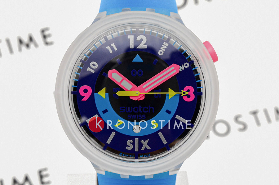 Часы Swatch Neon Hielo SB01K400 — артикул SB01K400