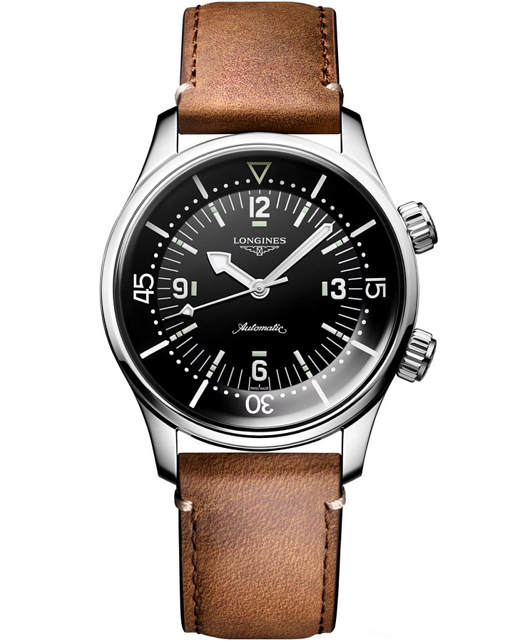 Часы Longines Legend Diver L3.764.4.50.0 — мужские, черный