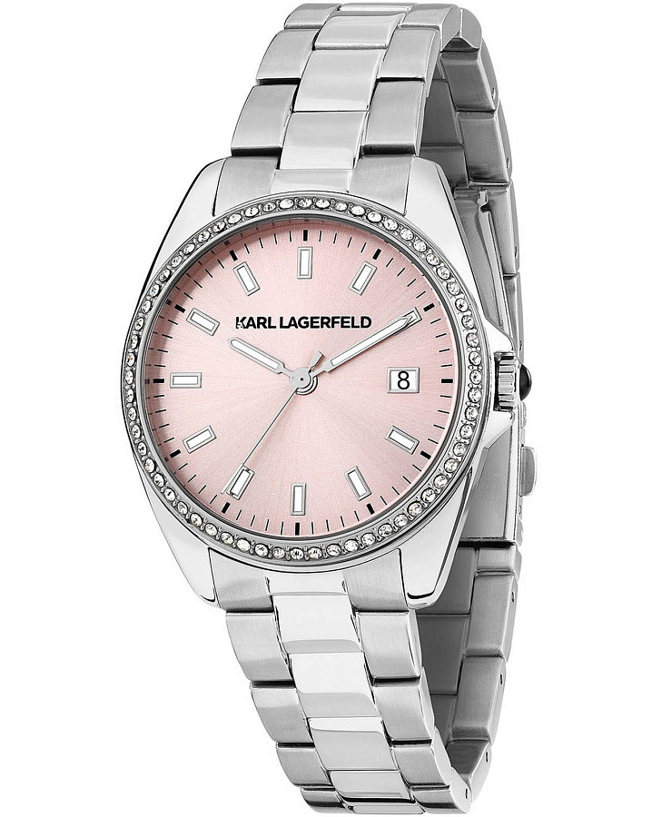 Часы Karl Lagerfeld Round Essentials R0553101512 — женские, розовый