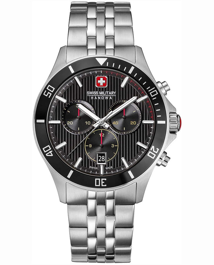 Часы Swiss Military Hanowa Flagship SMWGI0007601 — мужские, черный