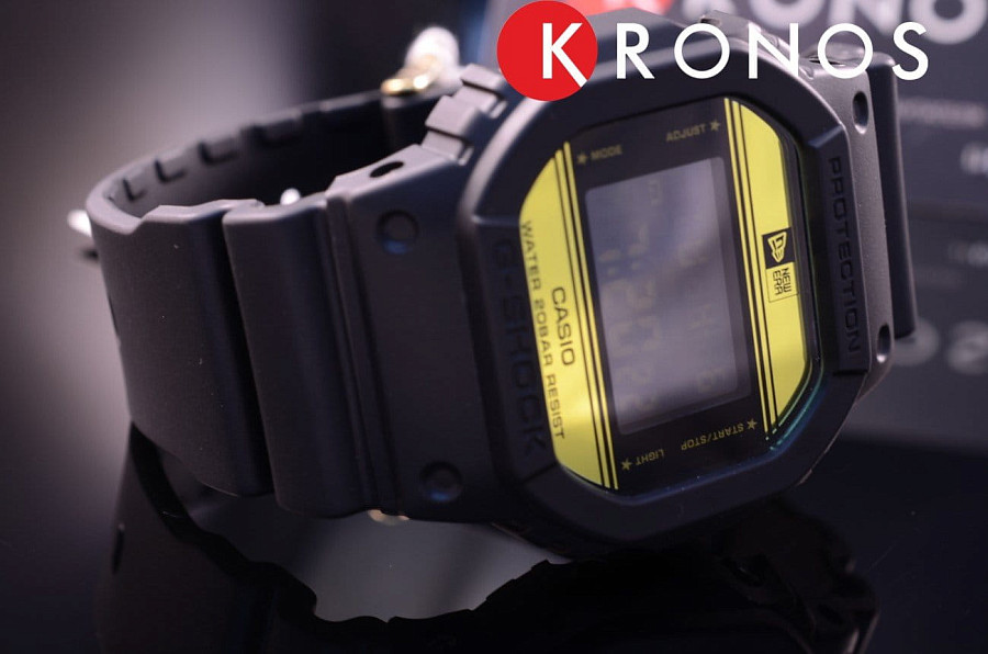Часы Casio G-Shock DW-5600NE-1 — пластик, желтый