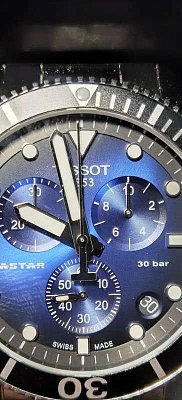 Фото покупателя: Швейцарские наручные часы Tissot Seastar 1000 Chronograph Special Edition T120.417.11.041.01 с хронографом
