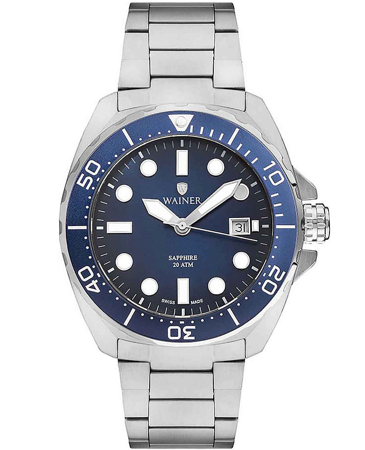 Часы Wainer Sport WA.10921-B — мужские, синий