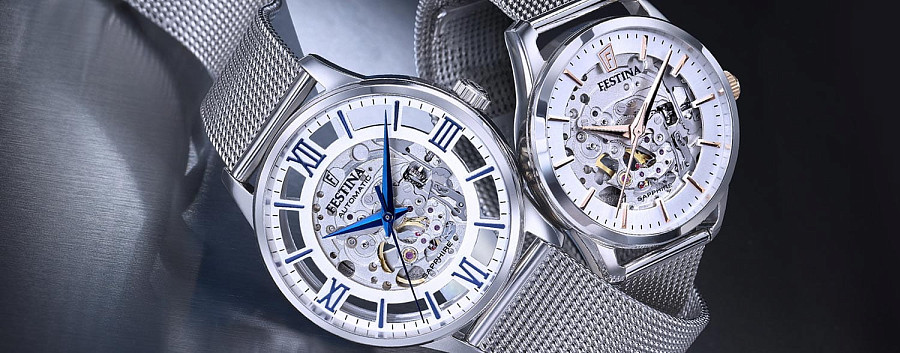 Часы Festina Automatic F20534/1 — мужские, серебристый