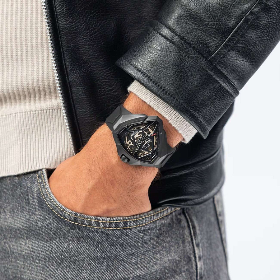 Часы Hamilton Ventura Edge Skeleton H24645330 — каучук, мужские