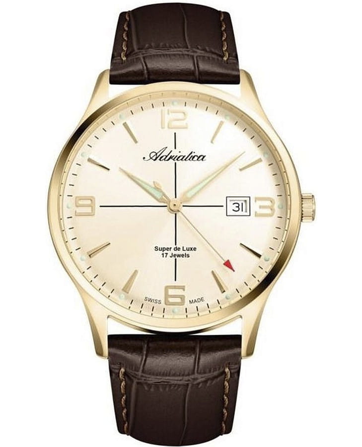 Часы Adriatica A8331.1B51M — мужские, золотой