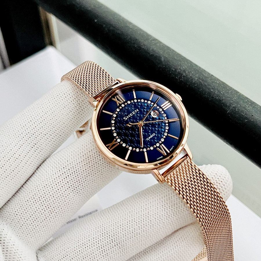 Часы Casio Sheen SHE-4059PGM-2AUDF — металл сталь, Япония
