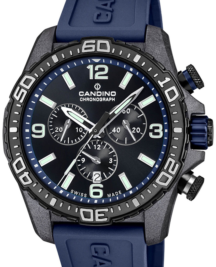 Часы Candino Chronos C4779/2 — кварцевые, карбон