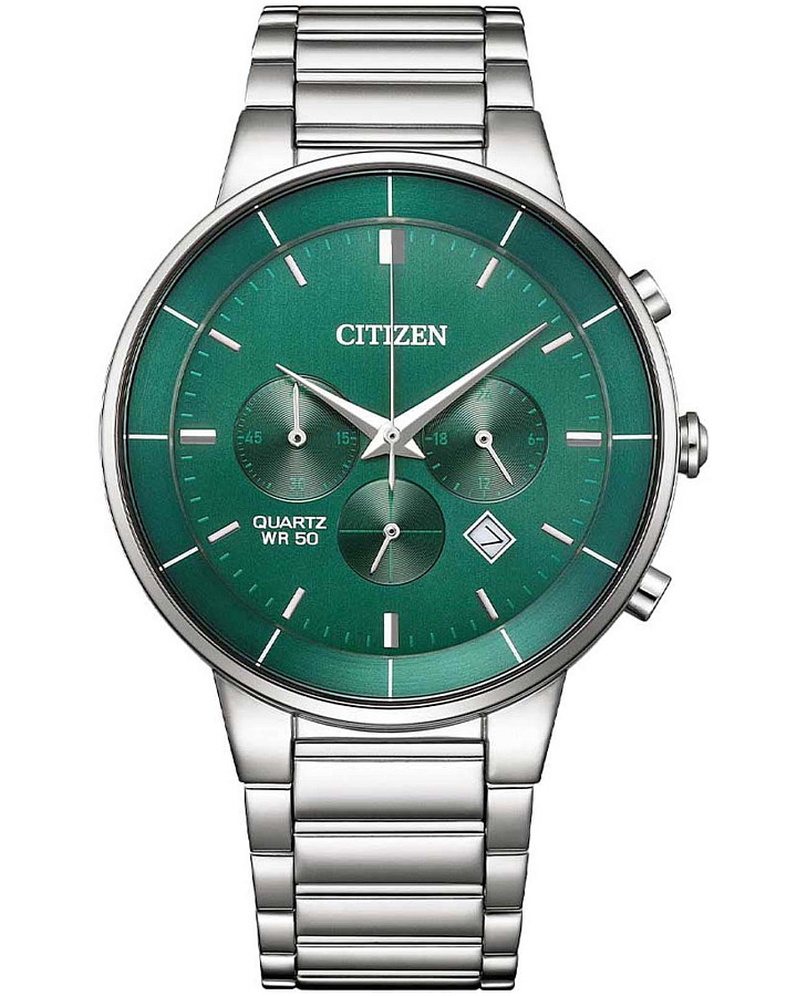 Часы Citizen Basic AN8220-52X — мужские, зеленый
