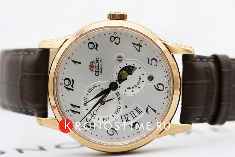 Часы Orient Sun & Moon RA-AK0001S (RN-AK0001S) — механические, металл сталь