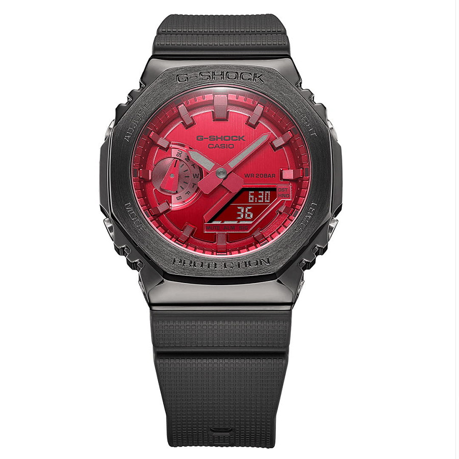 Часы Casio G-Shock GM-2100B-4ADR (GM-2100B-4A) — розовый, сталь металл пластик
