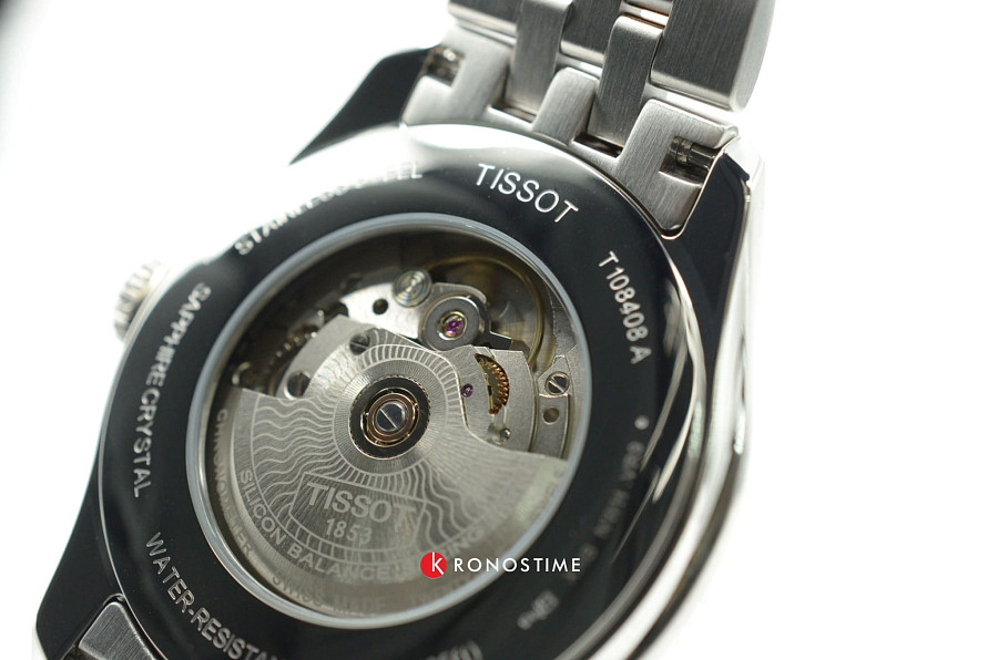Часы Tissot Ballade Powermatic 80 Silicium T108.408.22.278.00 — сталь металл, сталь c pvd покрытием
