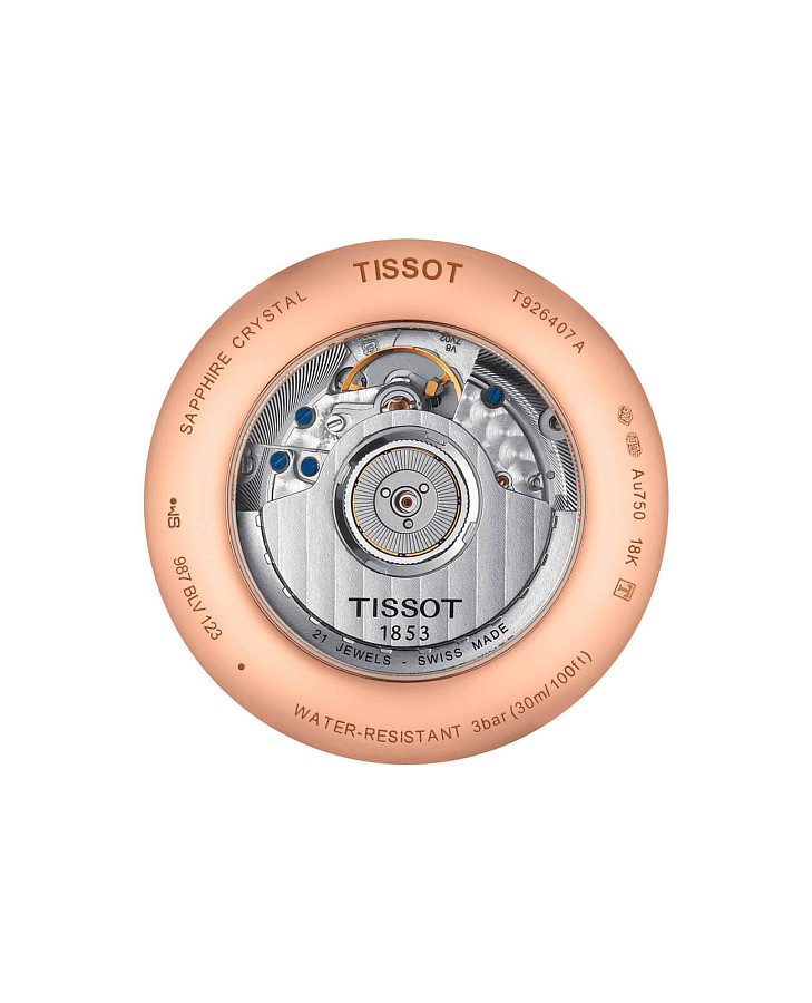 Часы Tissot Excellence Automatic 18K Gold T926.407.76.263.00 — механические, металл золото