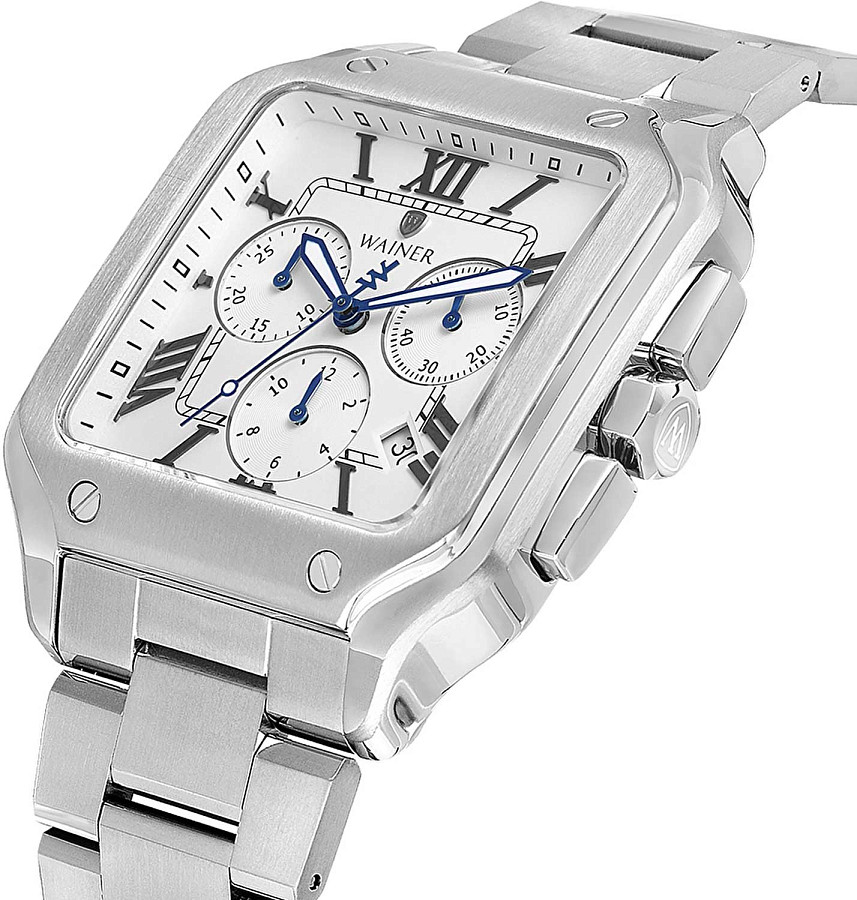 Часы Wainer Vintage WA.18090-A — кварцевые, металл сталь