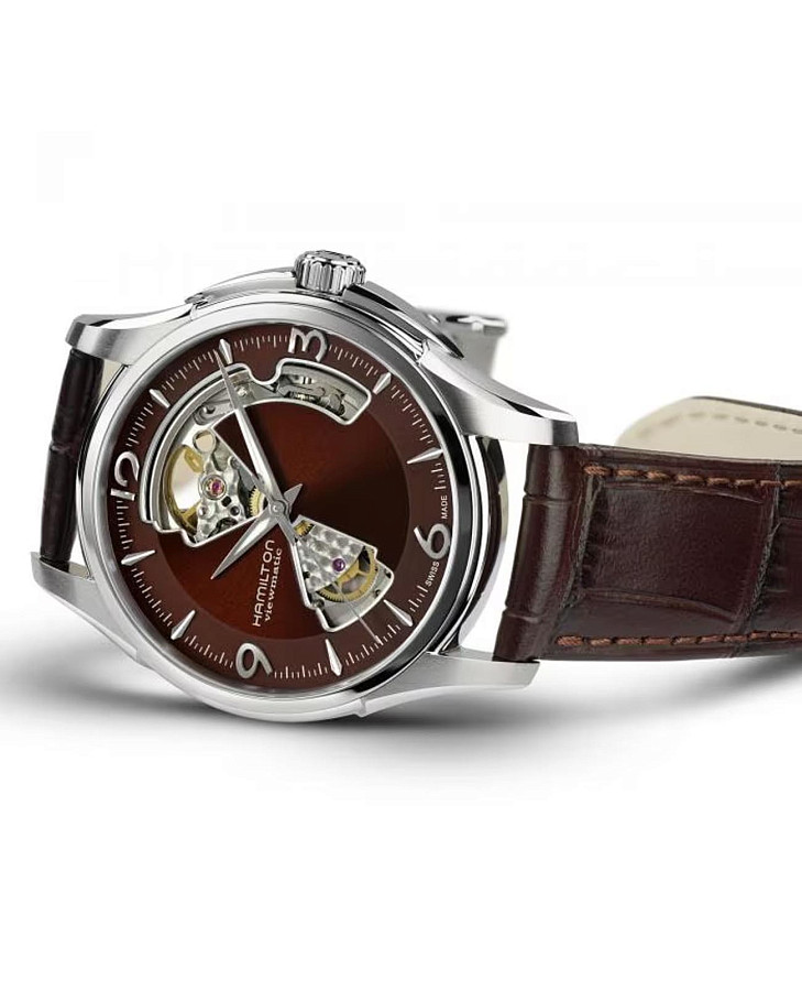 Часы Hamilton Jazzmaster Open Heart Auto H32565595 — механические, металл сталь