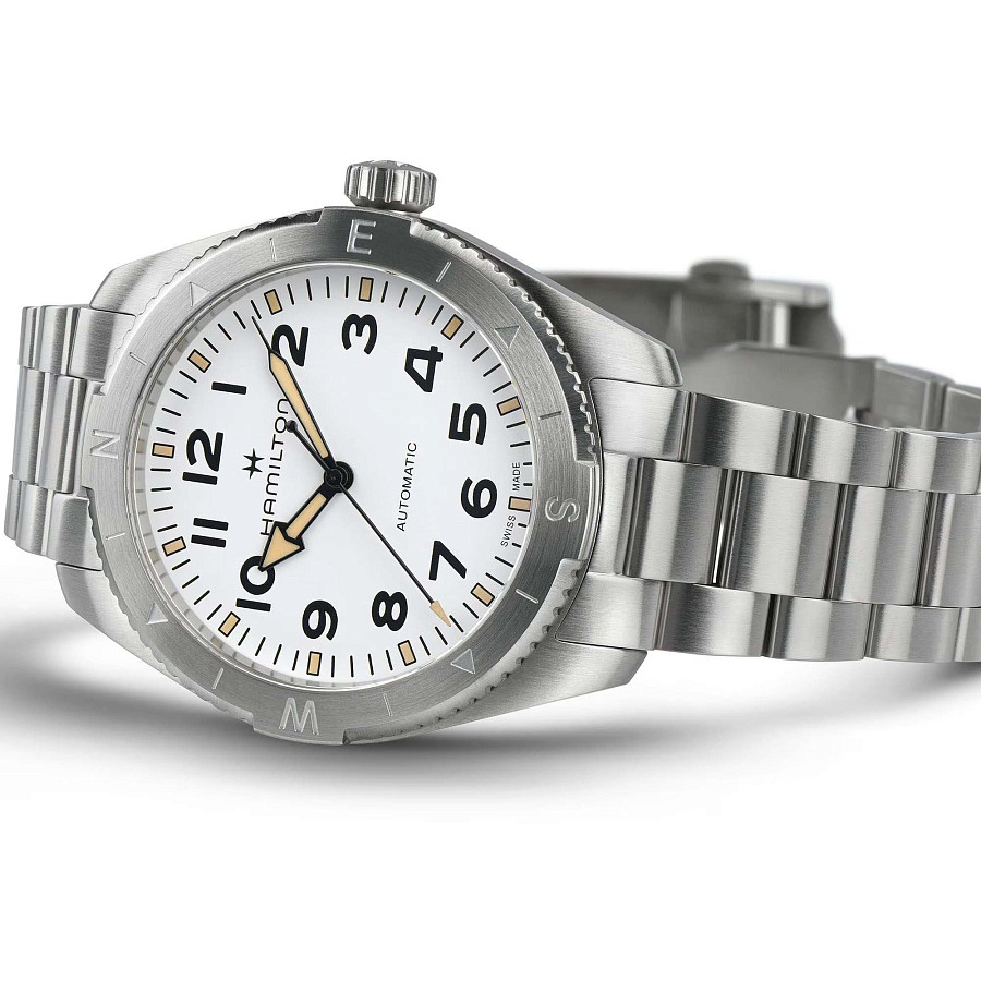 Часы Hamilton Khaki Field Expedition Auto H70315110 — мужские, серебристый