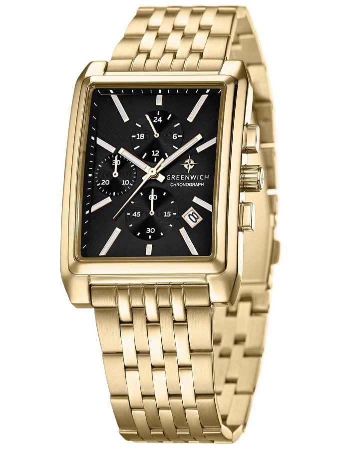 Часы Greenwich Galeon Chrono GW 553.20.11 — кварцевые, сталь металл