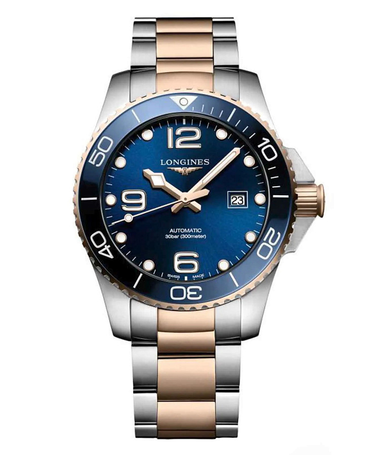 Часы Longines HydroConquest L3.782.3.98.7 — мужские, синий