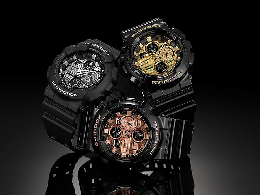 Часы Casio G-Shock GA-140GM-1A1 — электронные, пластик