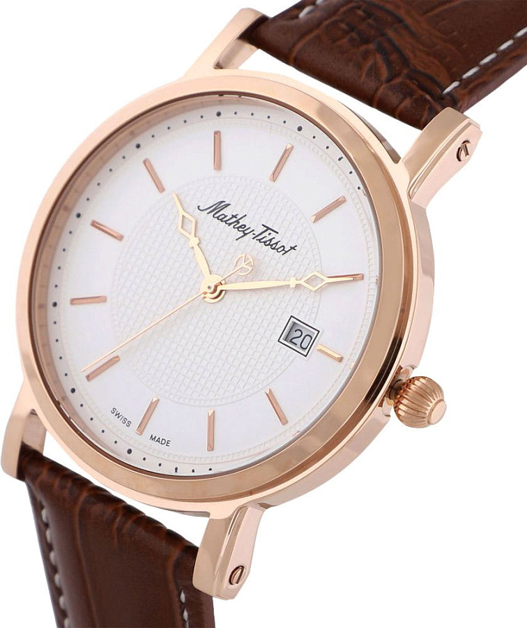 Часы Mathey-Tissot City Leather HB611251PI — сталь металл, Швейцария