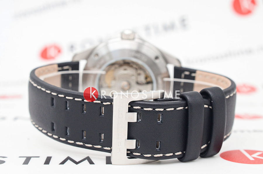Часы Hamilton Khaki Aviation Pilot Day Date Auto H64615735 — кожаный, мужские