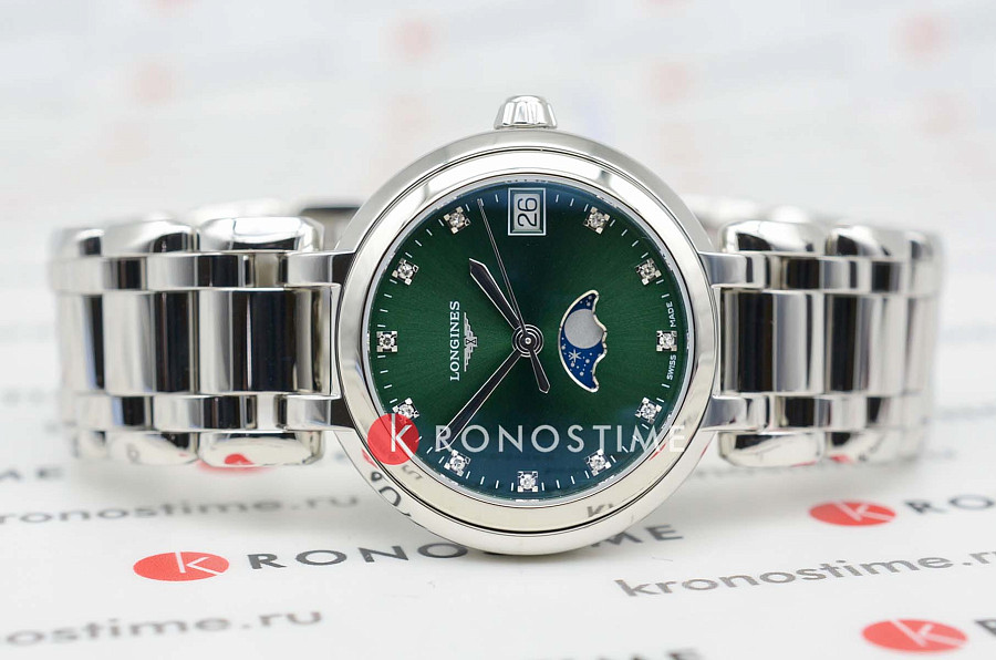 Часы Longines PrimaLuna L8.115.4.67.6 — кварцевые, сталь металл
