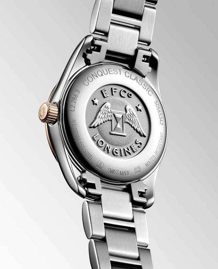 Часы Longines Conquest Classic L2.286.3.72.7 — кварцевые, сталь металл