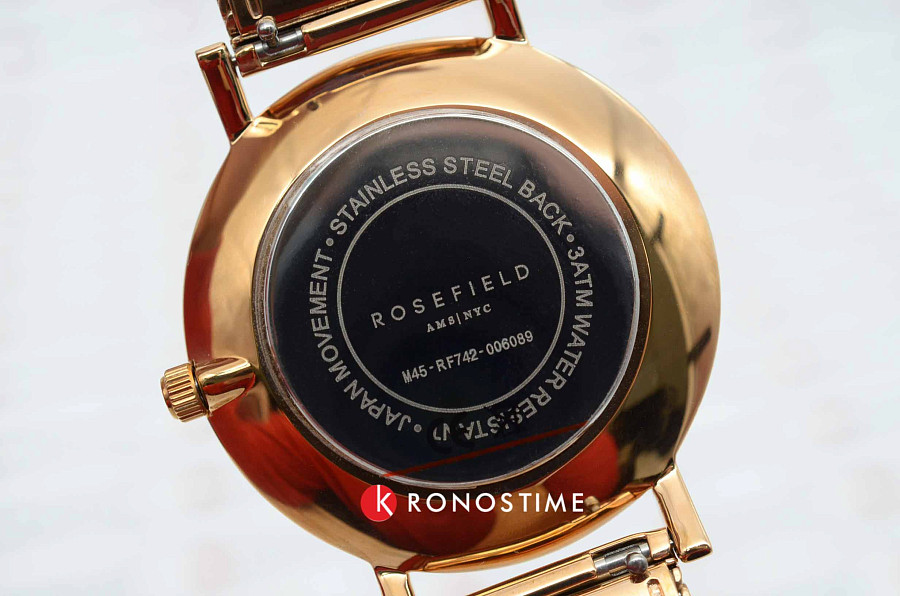Часы Rosefield The Mercer MBR-M45 — сталь c pvd покрытием, женские