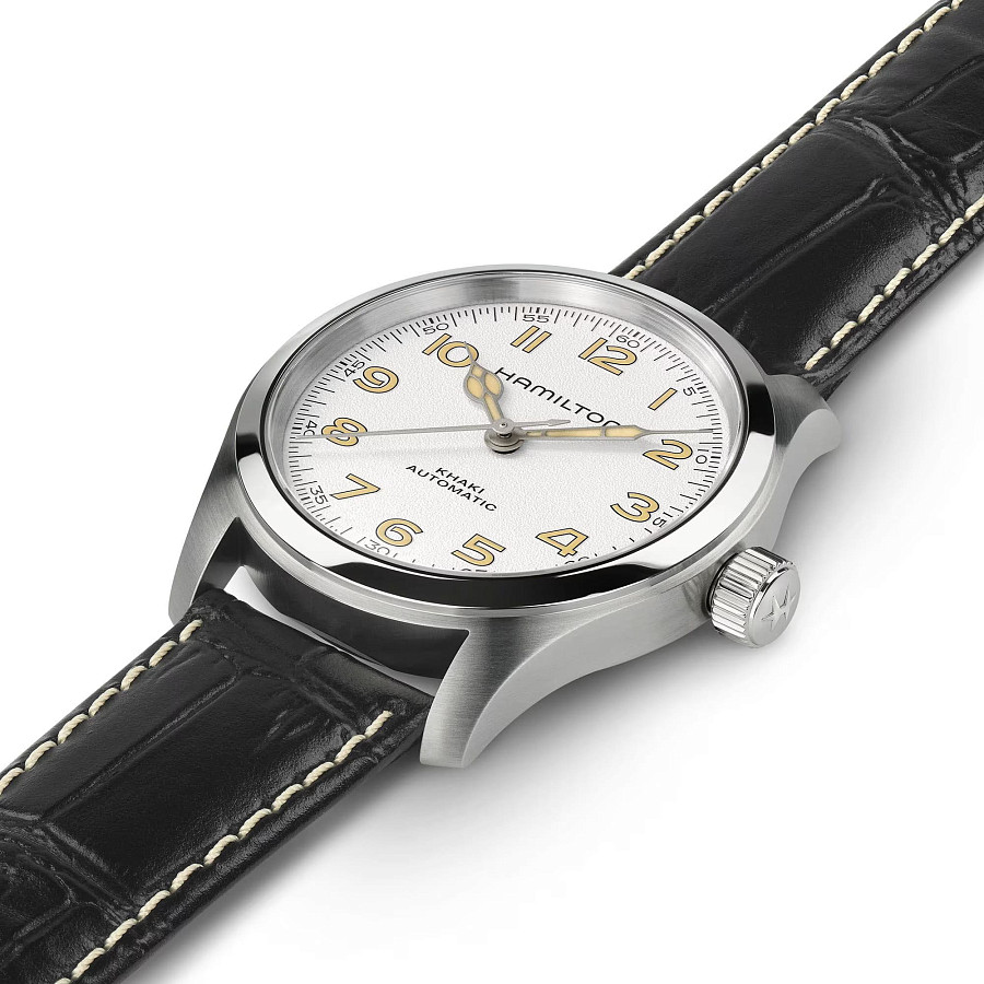 Часы Hamilton Khaki Field Murph H70405710 — голубой, металл сталь