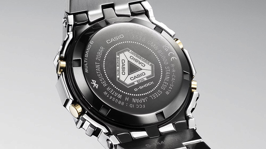 Часы Casio G-Shock GMW-B5000SS-2 — нержавеющая сталь, мужские
