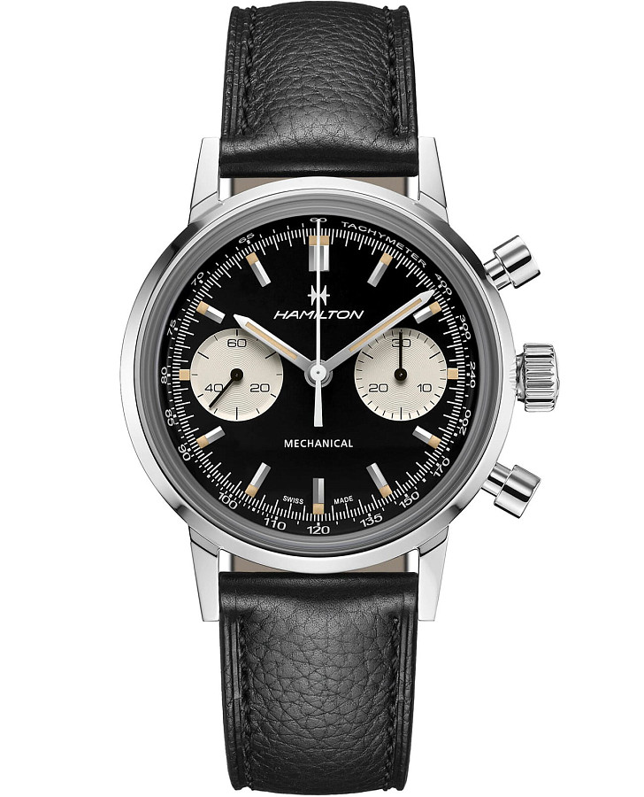 Часы Hamilton American Classic Intra-Matic Chronograph H H38429730 — мужские, черный