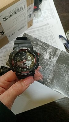 Фото покупателя: Японские наручные часы Casio G-Shock GA-100-1A4DR (GA-100-1A4)