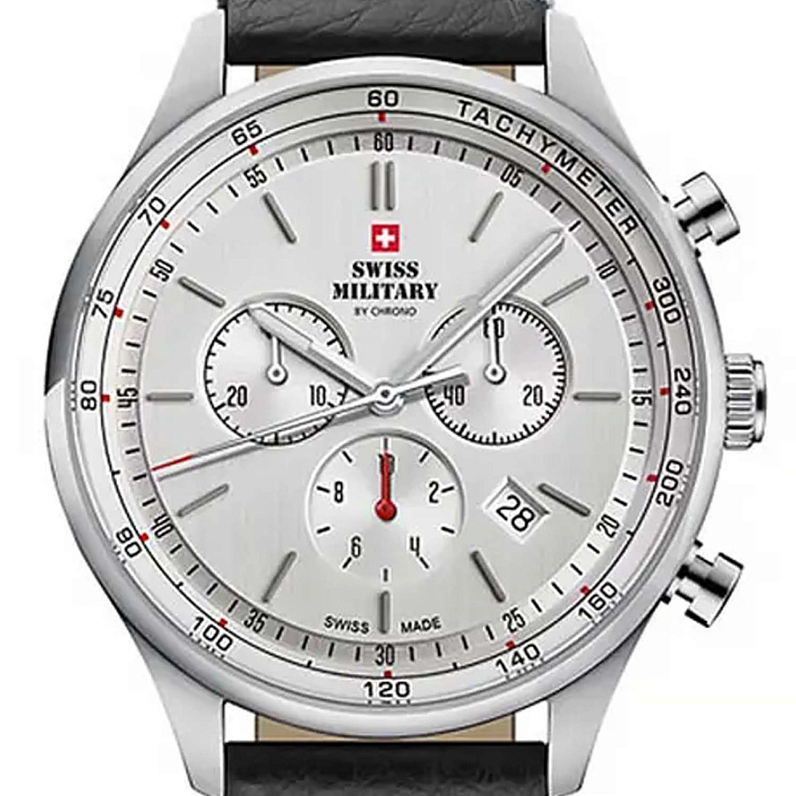 Часы Swiss Military by Chrono SM34081.07 — кварцевые, металл сталь