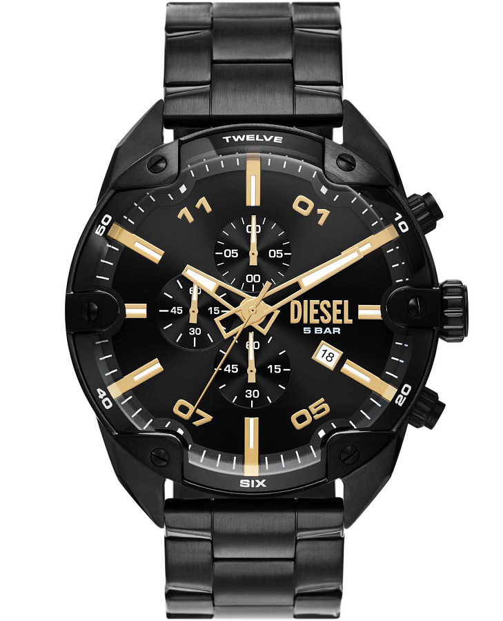 Часы Diesel Spiked DZ4644 — мужские, черный