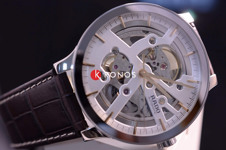 Часы Rado Centrix Automatic Open Heart R30179105 — черный, сталь