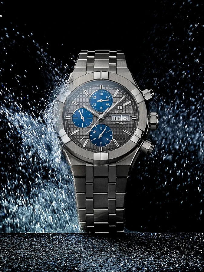 Часы Maurice Lacroix Aikon Automatic Chronograph AI6038-TT032-330-1 — нержавеющая сталь, мужские