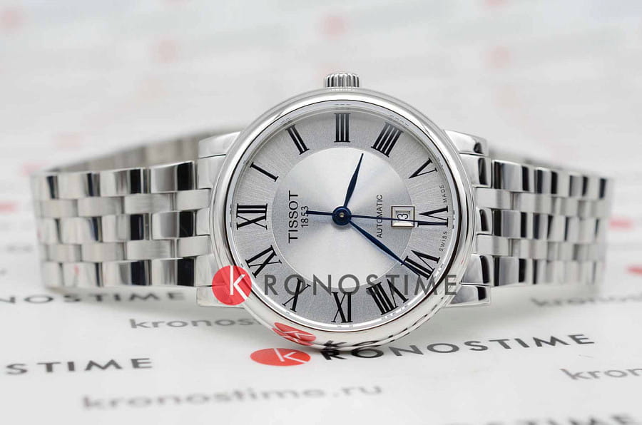 Часы Tissot Carson Premium Automatic Lady T122.207.11.033.00 — механические, сталь металл
