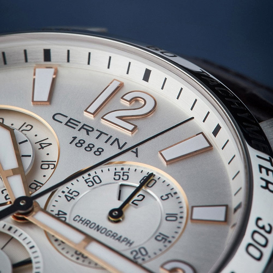 Часы Certina DS Podium Chronograph GMT C034.654.16.037.01 — кожаный, мужские