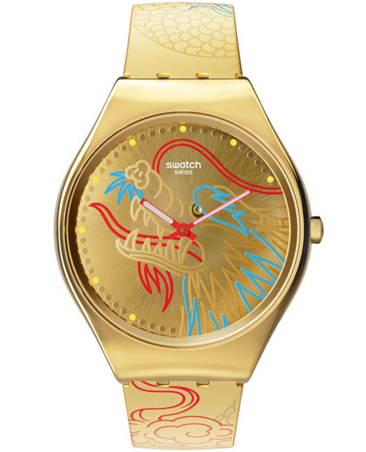 Часы Swatch Skin Irony SYXZ104 — мужские, золотой