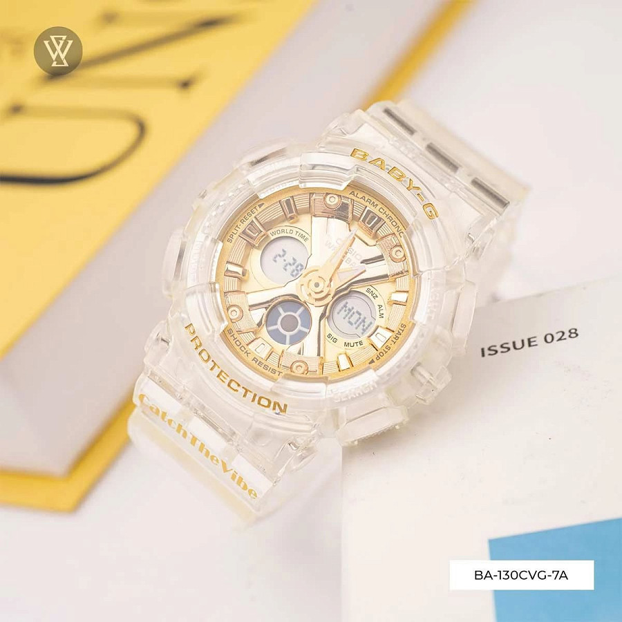 Часы Casio Baby-G BA-130CVG-7A — Япония, кварцевые