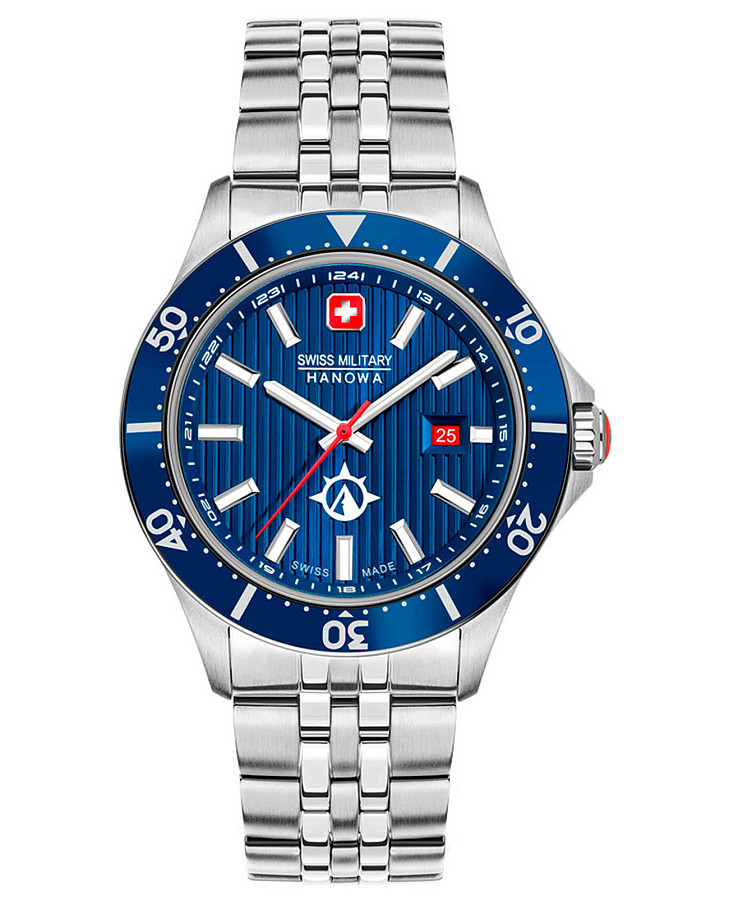 Часы Swiss Military Hanowa SMWGH2100602 — мужские, синий