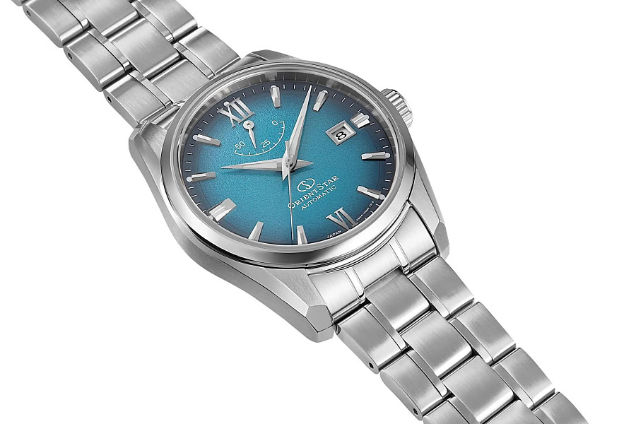 Часы Orient Star RE-AU0114E (RK-AU0114E) — синий, сталь металл