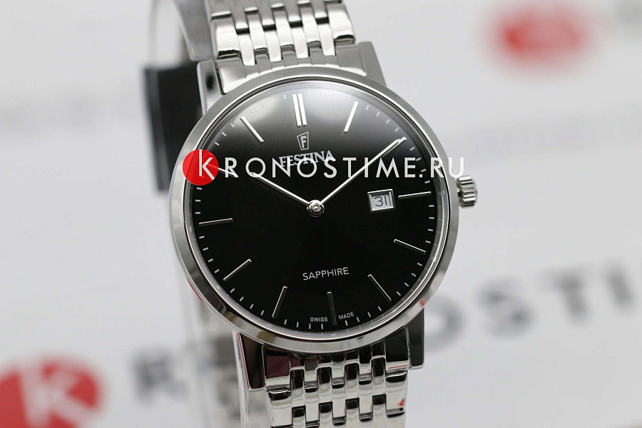 Часы Festina Classics F20018/3 — кварцевые, металл сталь