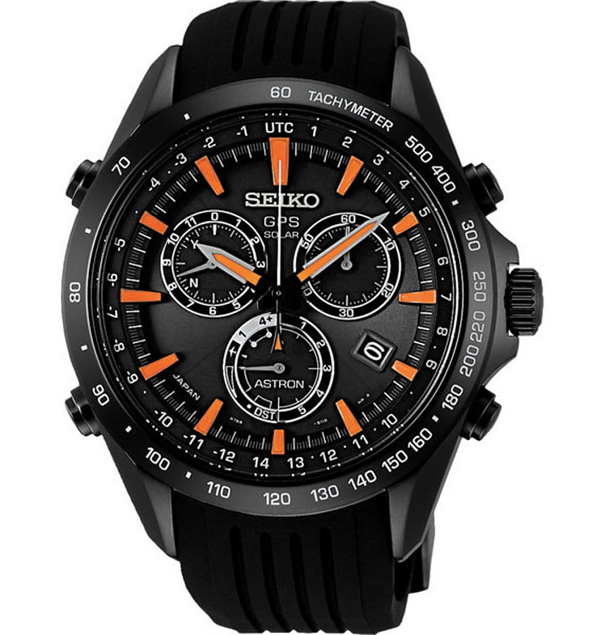 Часы Seiko Astron GPS Solar SSE017J1 — мужские, черный