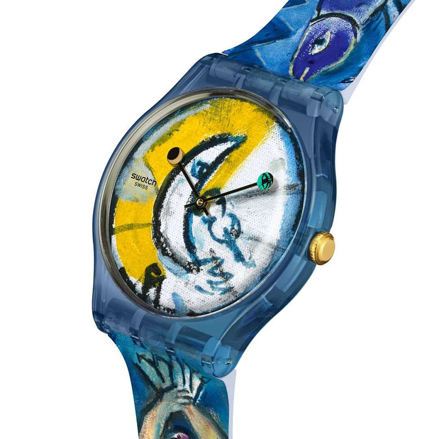 Часы Swatch New Gent SUOZ365 — кварцевые, пластик
