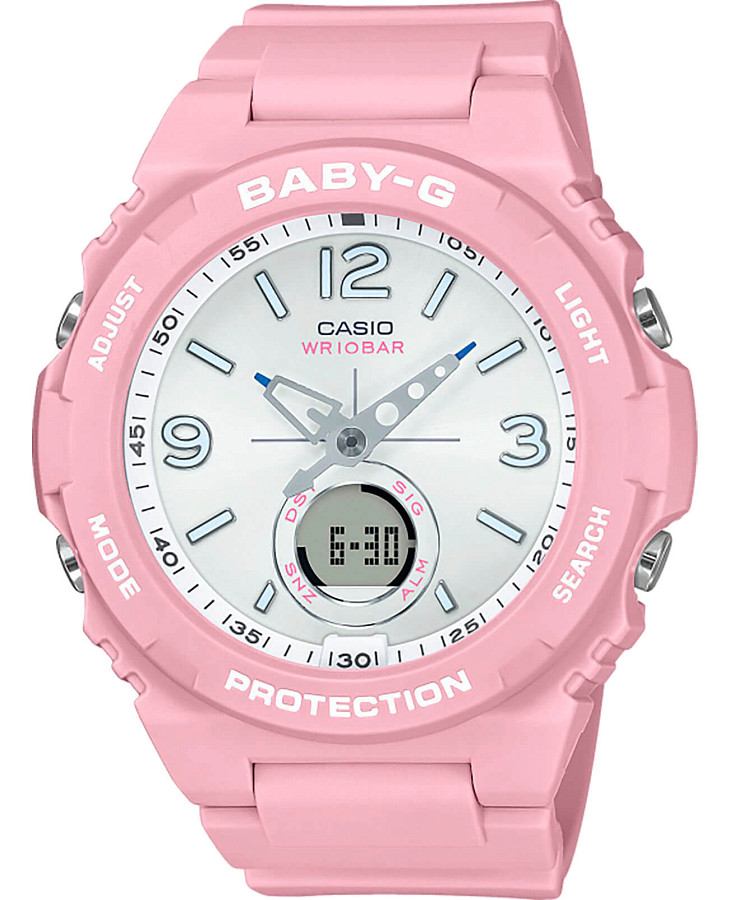Часы Casio Baby-G BGA-260SC-4A — женские, серебристый