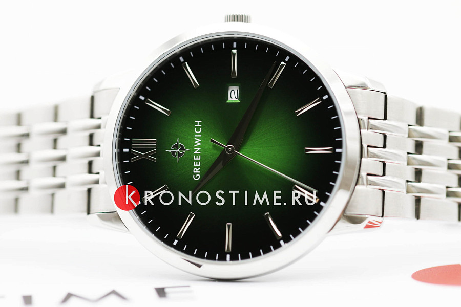 Часы Greenwich Brig GW 061.10.18 — кварцевые, металл сталь